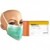 Tiga-Med Disposable Surgical Masks, 3 layers, Green, with Straps, 99.5 % by Tiga-Med