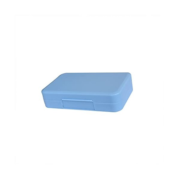 Lotatheta Pilulier rectangulaire - Distributeur de pilules - 4 compartiments - Petit portable - Anti-poussière - Pour ranger 