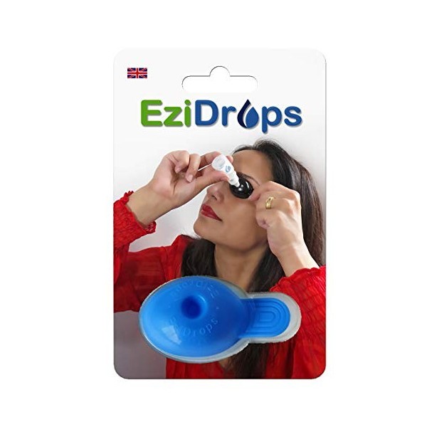 EziDrops - Distributeur de gouttes oculaires - Applicateur de gouttes pour les yeux facile - Soins de la vue sûrs et faciles 