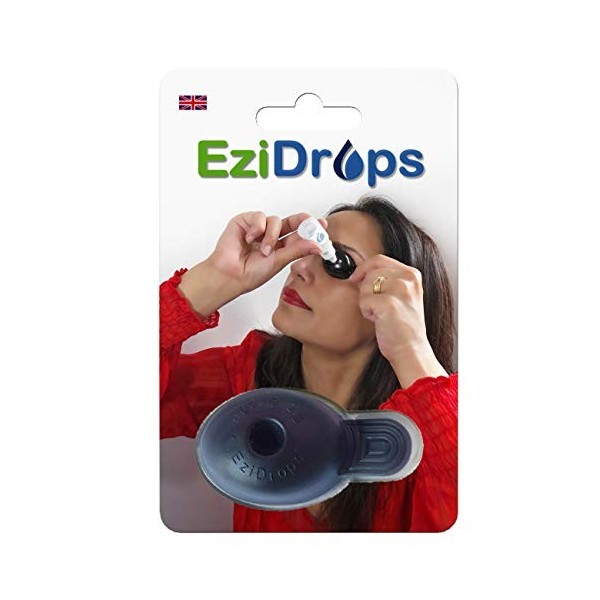 EziDrops - Distributeur de gouttes oculaires - Applicateur de gouttes pour les yeux facile - Soins de la vue sûrs et faciles 