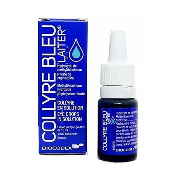 Collyre bleu Gouttes pour yeux irrités 10ml (Exp. 06/2023) : :  Hygiène et Santé