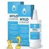 HYLO CONFORT - En cas de gêne sévère ou persistante - Lot de 2 flacons 10ml 2 