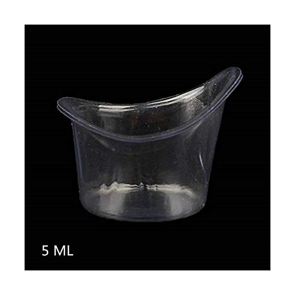 PPX 50 Pièces Jetable Plastique Lavage oculaire soulager la douleur de nettoyage œil de bain Tasse 5 ml pour le stockage ou d