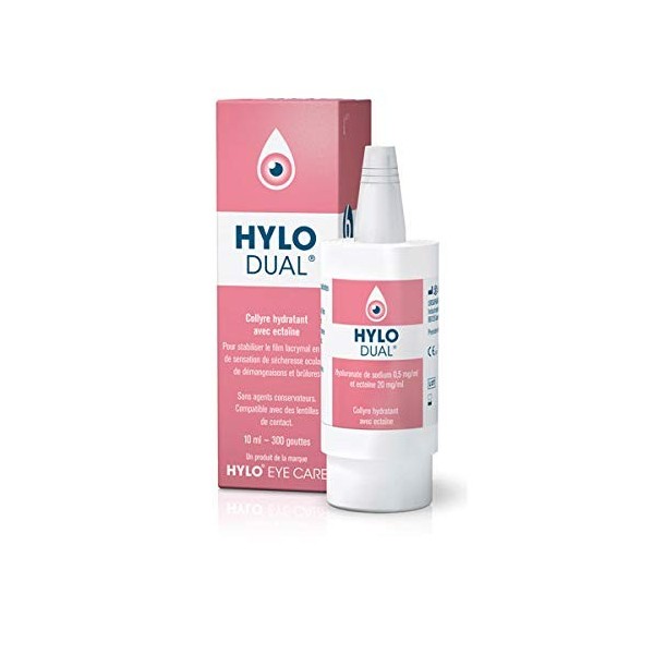 HYLO DUAL Collyre Hydratant avec Ectoïne 10ml