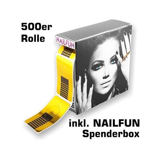 NAILFUN 1 Rouleau de 500 Chablons Autocollants