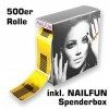 NAILFUN 1 Rouleau de 500 Chablons Autocollants