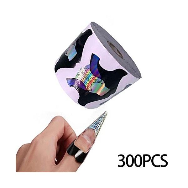 ＡＷＨＡＯ 300x Formes DOngles pour Ongles En Acrylique Guide Nail Extension Paper Forms