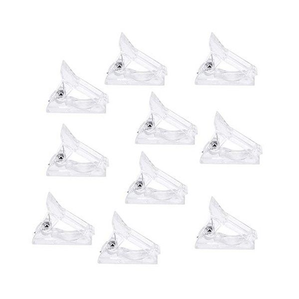 10PCS transparent Clip Gel, Conseils ongles transparent Clip ongles, manucure doigt Extension rapide de construction en plast