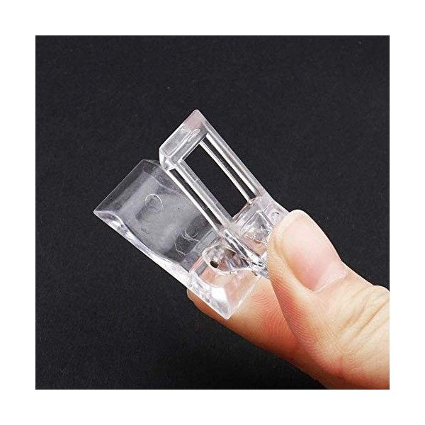 10PCS transparent Clip Gel, Conseils ongles transparent Clip ongles, manucure doigt Extension rapide de construction en plast