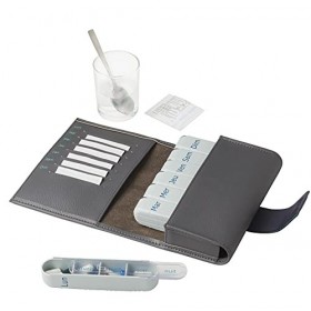 PILBOX Boîte à Pilules Cardio Charbon