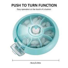 Pilulier, Pilulier Quotidien, Pilulier Rotatif, Pilulier Semainier Rond, Pilulier Medicaments 7 Jours, Pilulier Rond, Pilulie