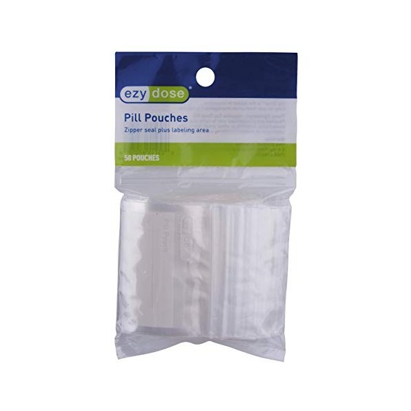 2-PACK Ezy Dose Disposable Pill Pouches - 50 Count