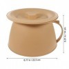 Angoily Pot De Chambre Unisexe pour Adultes Pot De Chambre Portable avec Couvercle Et Poignée pour Femme Ou Homme Urinoir Pot