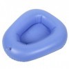 Bassin de lit gonflable à air, bassin de lit gonflable, patient de charge de 100 kg pour les femmes alitées âgées blue 