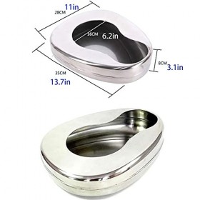 Bassin De Lit En Acier Inoxydable, Bassin De Lit À Contour Lisse Pour Femmes Enceintes Et Repose-Lits, Siège De Toilette Pour