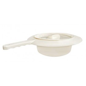 Stechbecken Pot de Chambre Poussée Lit Plastique avec Couvercle de Medi Inn