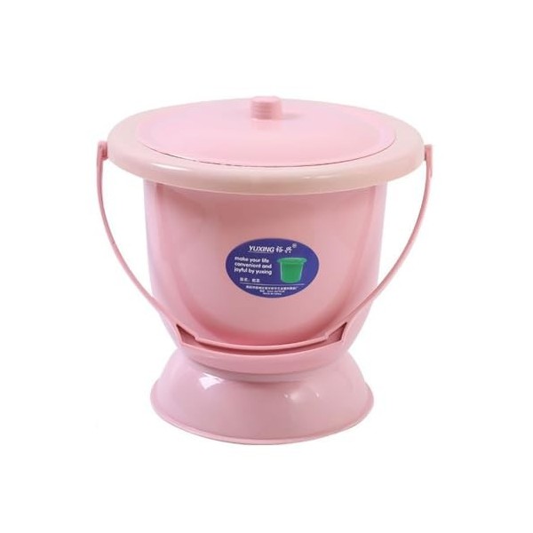 NEDLON Portable Crachoir avec Poignée, Urinoir Pot Pot De Chambre Seau À Urine avec Couvercle pour Le Ménage Adultes Enceinte