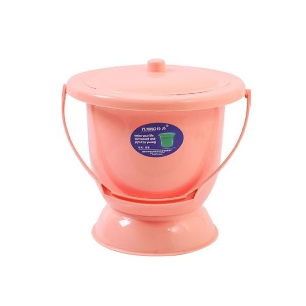 NEDLON Portable Crachoir avec Poignée, Urinoir Pot Pot De Chambre Seau À Urine avec Couvercle pour Le Ménage Adultes Enceinte