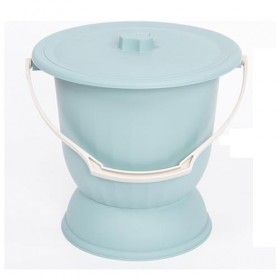 NEDLON Pot De Chambre Portatif avec Couvercle, Seau À Urine Crachoir avec Poignée Urinoir De Chevet pour Les Femmes Enceintes