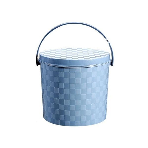 NEDLON Pot De Chambre Épais avec Couvercle, Tabouret De Rangement pour Pot en Plastique Portable pour Camping Voyage Maison V