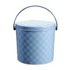 NEDLON Pot De Chambre Épais avec Couvercle, Tabouret De Rangement pour Pot en Plastique Portable pour Camping Voyage Maison V