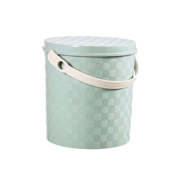 NEDLON Pot De Chambre Épais avec Couvercle, Tabouret De Rangement pour Pot en Plastique Portable pour Camping Voyage Maison V