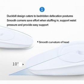 NEDLON Bassin De Lit Portable avec Couvercle, Bassin De Lit pour Personnes Âgées, Femmes Et Hommes, Pot Durine Durable Et Fa