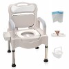 TYHQY Commodes de Chevet, Toilettes au Chevet, Chaise de commodité, Chaise de Pot Adulte réglable en Hauteur pour Les aînés, 