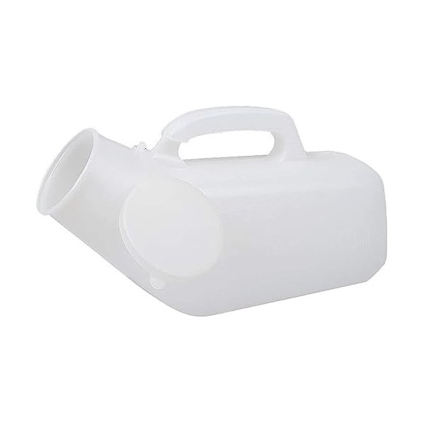 Toilettes portables, Urinoir masculin, bouteille de pipi for incontinence à long cou, plastique transparent, dispositif anti-
