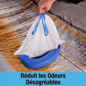 Lot de 50 Garnitures de Chaise percée Tilcare avec Coussinets Super absorbants - pour bassins de lit, Toilettes Portables et 