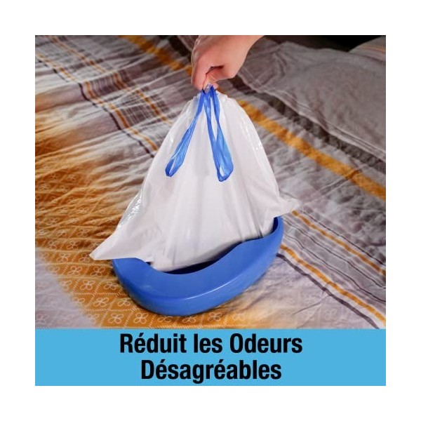 Lot de 50 Garnitures de Chaise percée Tilcare avec Coussinets Super absorbants - pour bassins de lit, Toilettes Portables et