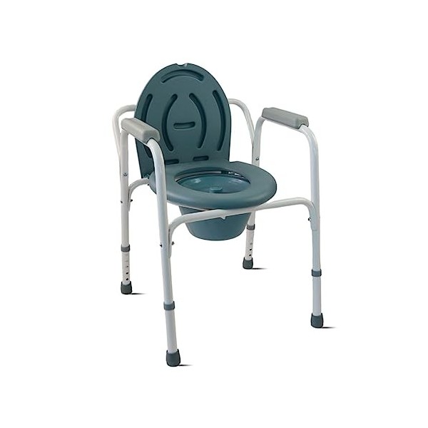 Mobiclinic, Chaise percée, Mod. Arroyo, Marque européenne, Chaise pot avec Couvercle, Hauteur réglable, Pieds antidérapants e