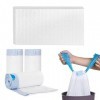 Lot de 60 Sacs pour Chaise Percée avec 60 Coussinets Absorbants - Hygiène Pratique pour Toilettes Portables - Universel et Éc
