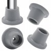 Lot de 4 pieds de rechange en caoutchouc gris de 28 mm avec grande surface dappui pour chaise de douche, siège de baignoire,