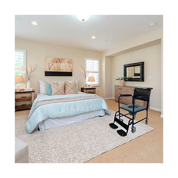 Mobiclinic, Fauteuil de Toilette, Barco, Chaise de Toilette pour Les Personnes âgées, Toilette Confortable pour Les handicapé