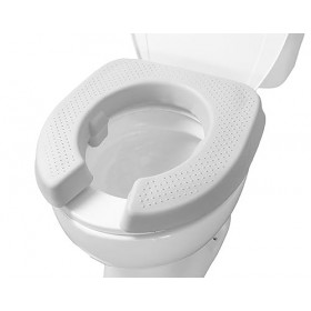 KMINA - Siège de Toilette Rembourré 5 cm de Hauteur , Coussin de Siege Toilette, Siège Confortable et Matelassé pour les Per