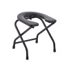 Chaise Percée Toilette, Siège Toilette Pliable Chaise Daisance Anti-Dérapant, Chaise Pot Chambre Adulte, Multi-usages Facile