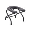 harayaa Siège de toilette pliable chevet commode personnes âgées accroupi tabouret de toilette chaise personnes âgées, hauteu