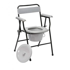 Drive DeVilbiss Healthcare Chaise légère pliante percée avec bassine de 5&nbsp;litres