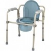 VONOYA Chaise de Toilette pour Adultes Âgés Jusquà 140 kg, Chaise Percée avec WC Intégré pour Handicapées, Chaise Pot avec A