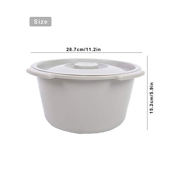 Seau de Commode de Chevet 35 × 35 × 18 Seau de Commode Portable épaississement Seau de Chaise de Toilette Seau pour les Perso