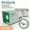 Prosorb Lot de 20 doublures jetables super absorbantes pour chaise percée/lit