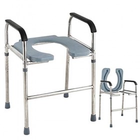 KYSZD-Chaises percées Chaise de Douche étanche Bain de Chaise de Chevet portatif, Convient aux Adultes obèses, aux Personnes 