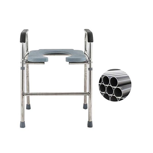 KYSZD-Chaises percées Chaise de Douche étanche Bain de Chaise de Chevet portatif, Convient aux Adultes obèses, aux Personnes 