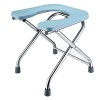 Pliable Chaise WC, Chaise percée, Tabouret de pour la Cuvette handicapées âgées Chaise, randonnée et Camping, De Chevet Chair