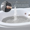 Bidet pliable, maternité, soins postnatals, pour toilettes universelles, avec 2 crochets et 1 serviette gris 