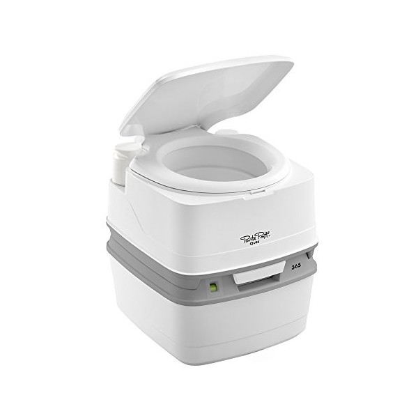 NRS Healthcare Porta Potti Qube 365 Chemical Portable Toilet with Piston Flush