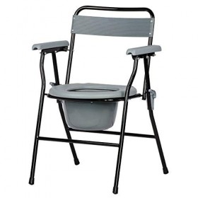 NRS Healthcare Commodo pliant portable antidérapant Gris et noir Taille M