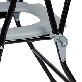 NRS Healthcare Commodo pliant portable antidérapant Gris et noir Taille M