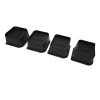 Rehausseurs de Lit, 4PCS Rehausseurs de Chaise Empilables Noirs pour Tables 3 pouces 